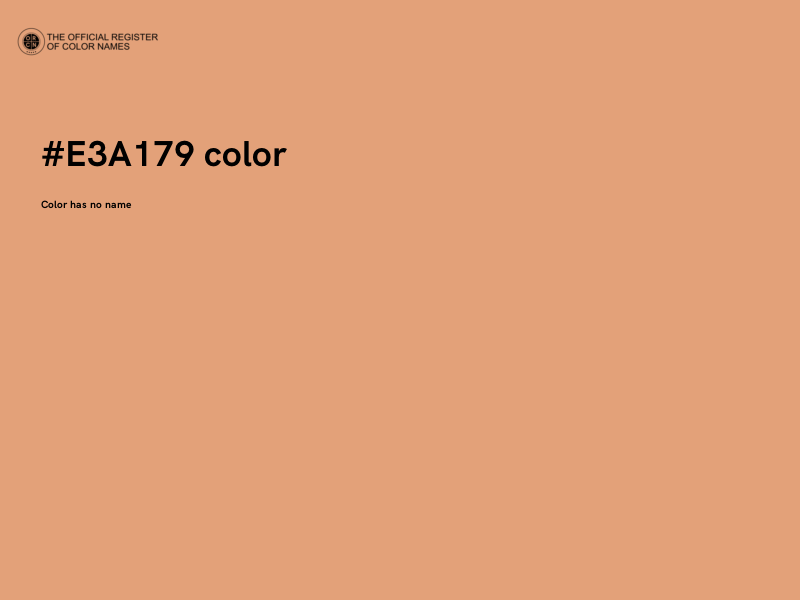 #E3A179 color image