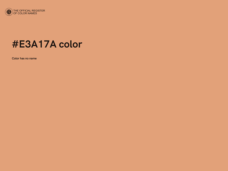 #E3A17A color image