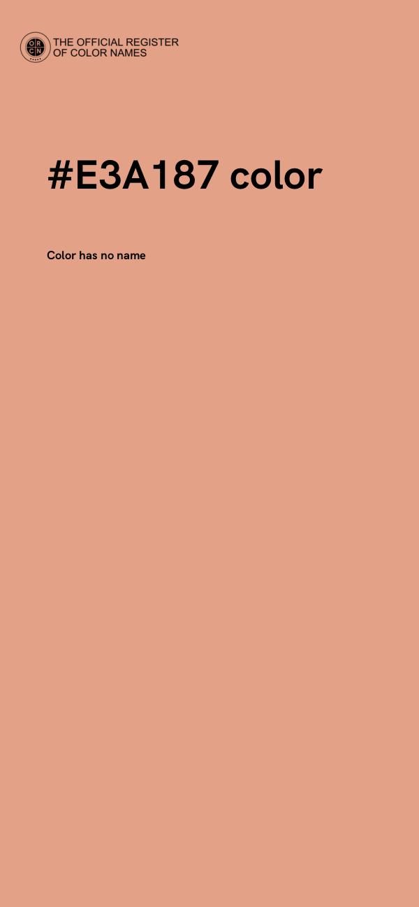 #E3A187 color image