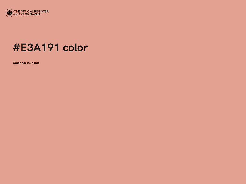 #E3A191 color image