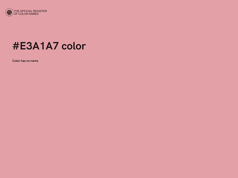 #E3A1A7 color image