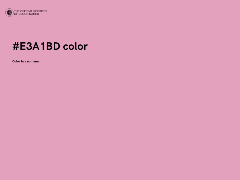 #E3A1BD color image