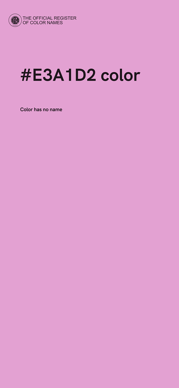 #E3A1D2 color image
