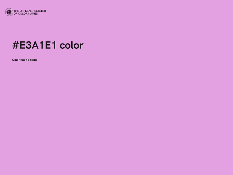 #E3A1E1 color image