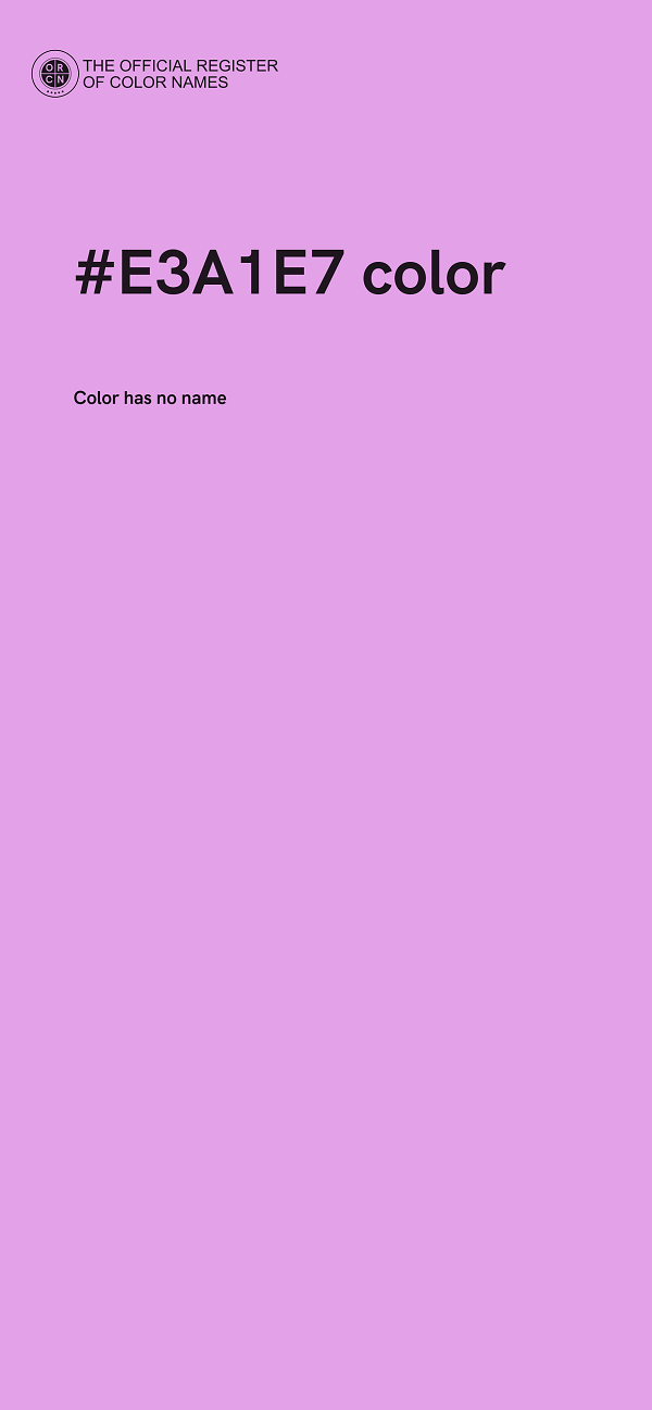 #E3A1E7 color image