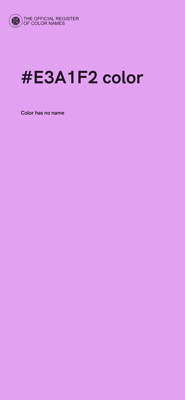 #E3A1F2 color image