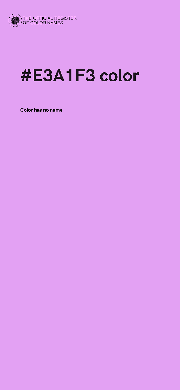 #E3A1F3 color image