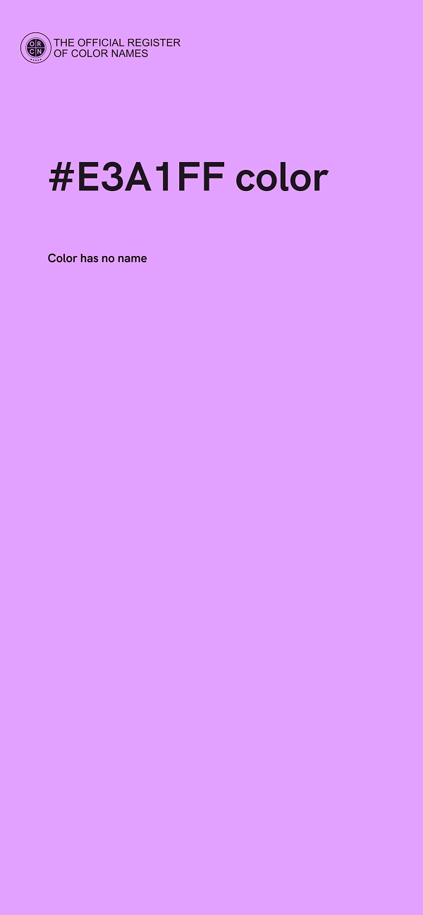 #E3A1FF color image