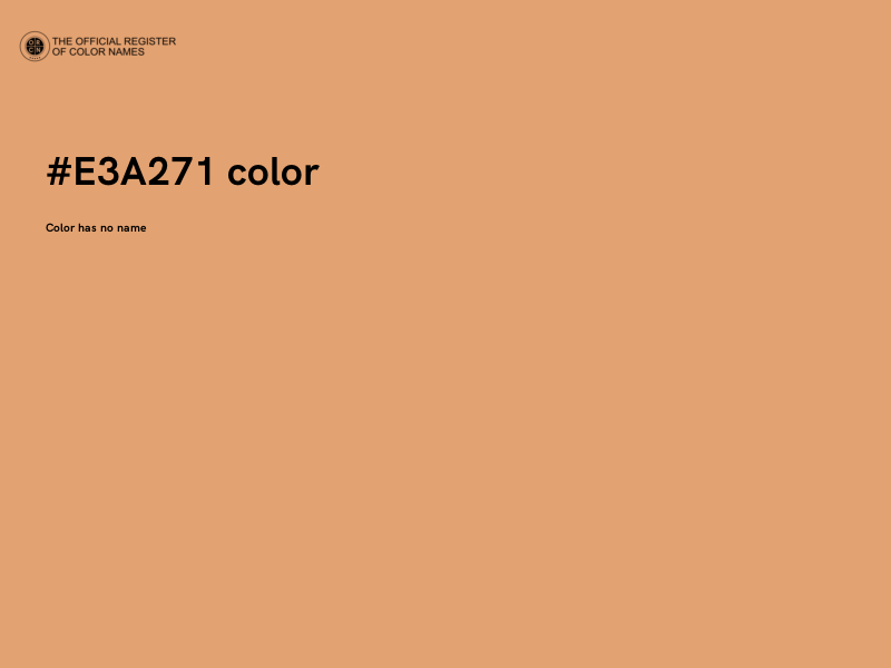 #E3A271 color image