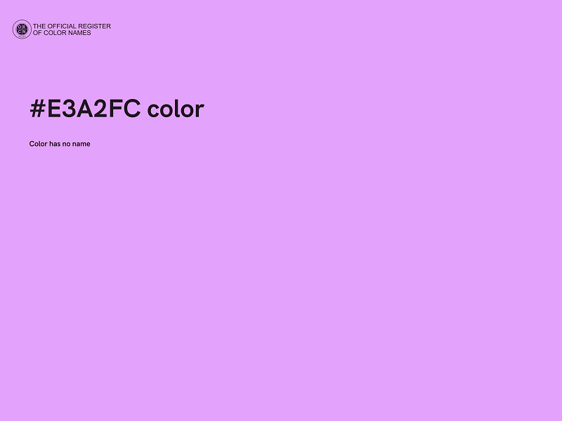 #E3A2FC color image