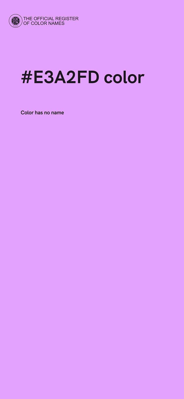 #E3A2FD color image