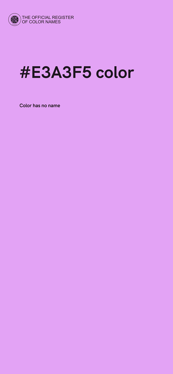 #E3A3F5 color image