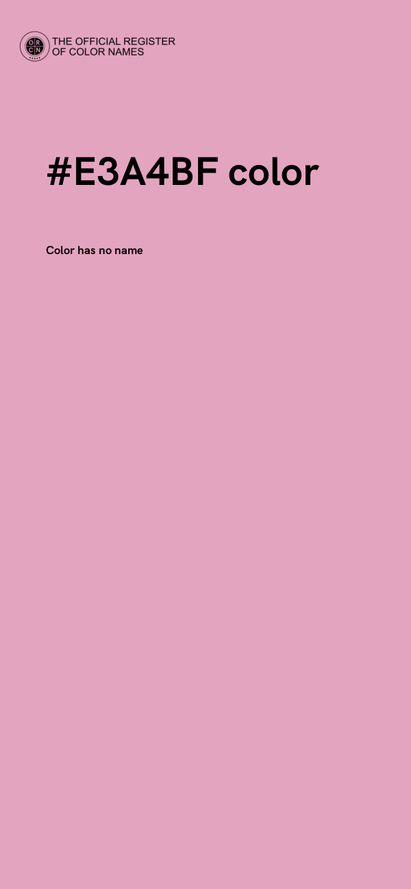 #E3A4BF color image