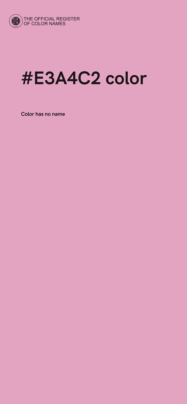 #E3A4C2 color image