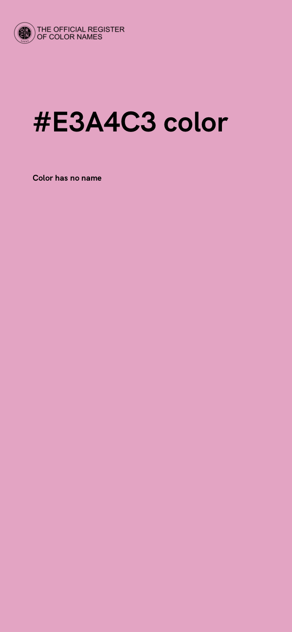 #E3A4C3 color image