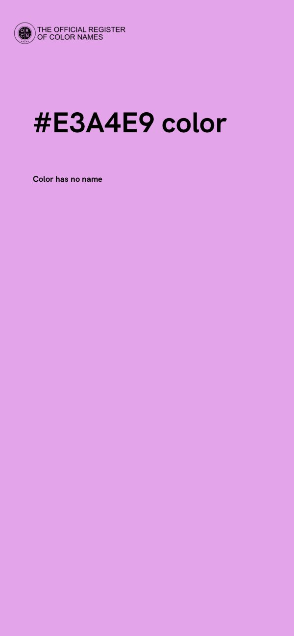 #E3A4E9 color image