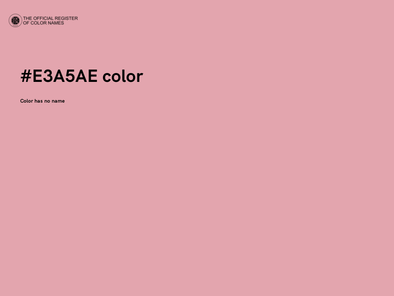 #E3A5AE color image