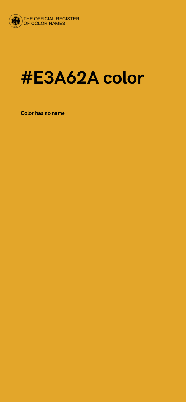 #E3A62A color image