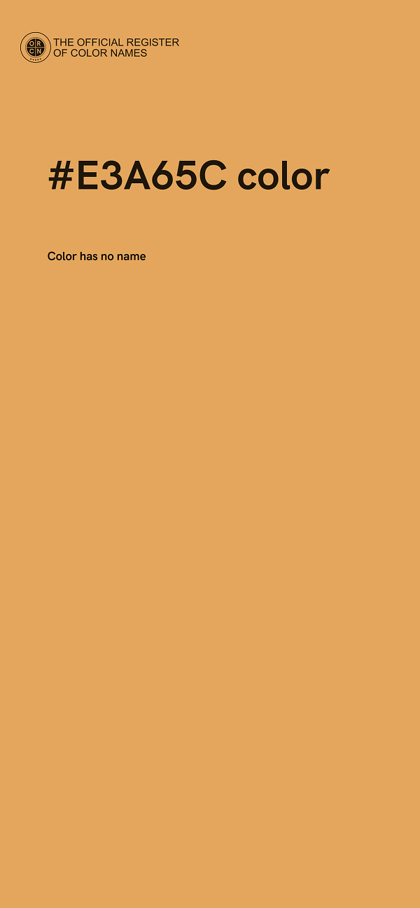 #E3A65C color image