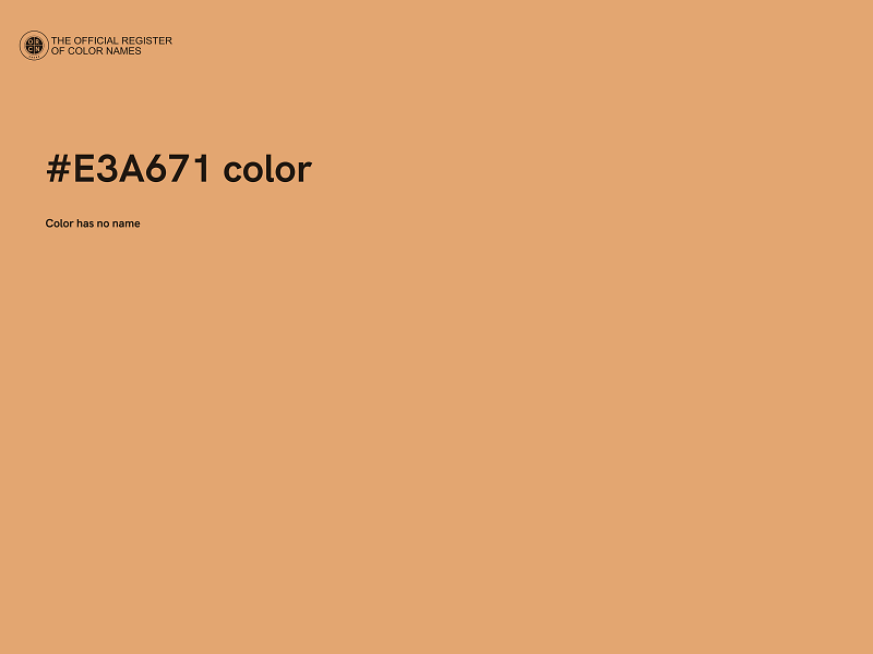 #E3A671 color image