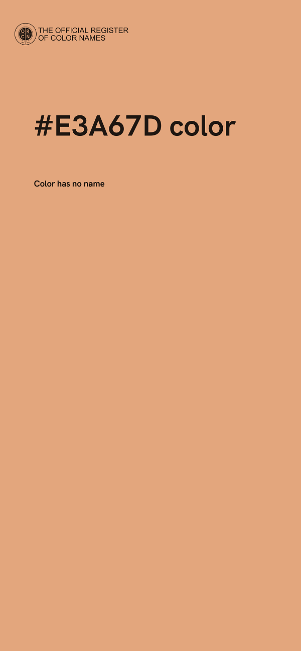 #E3A67D color image