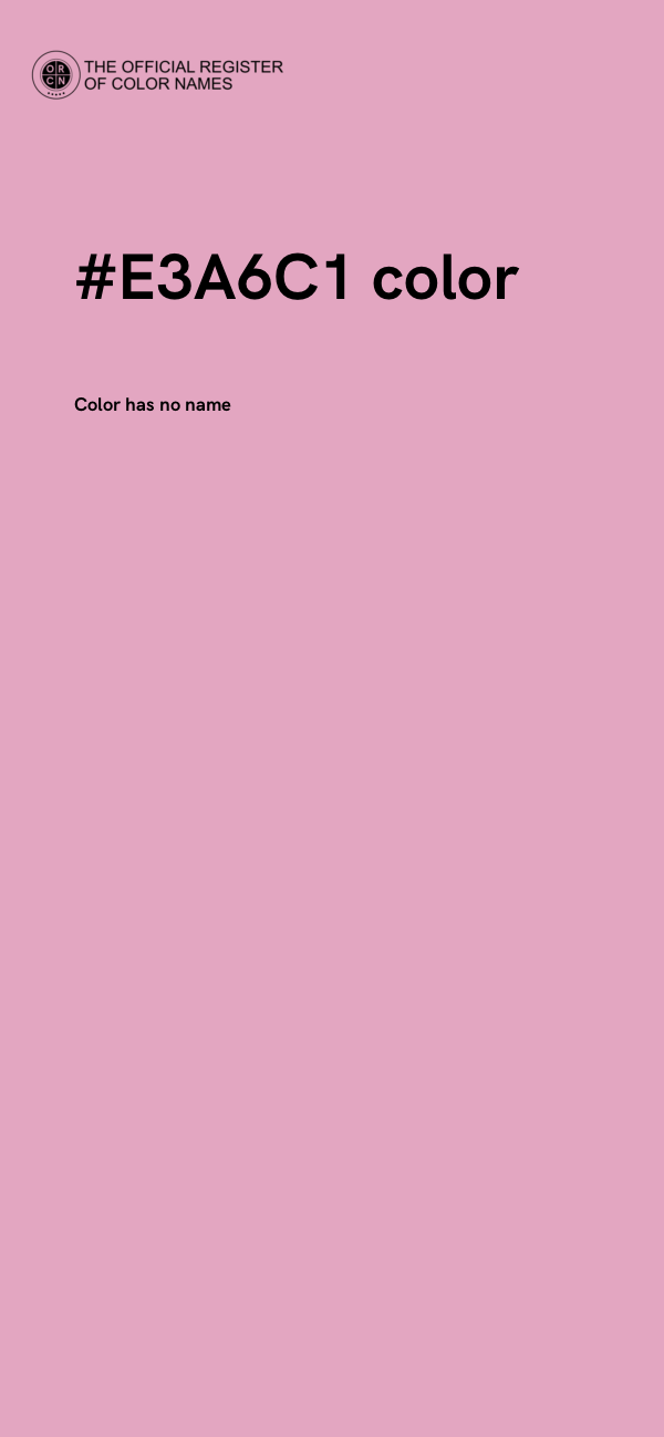 #E3A6C1 color image