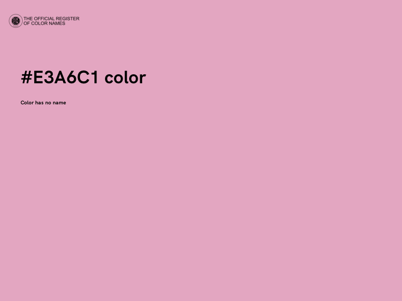 #E3A6C1 color image