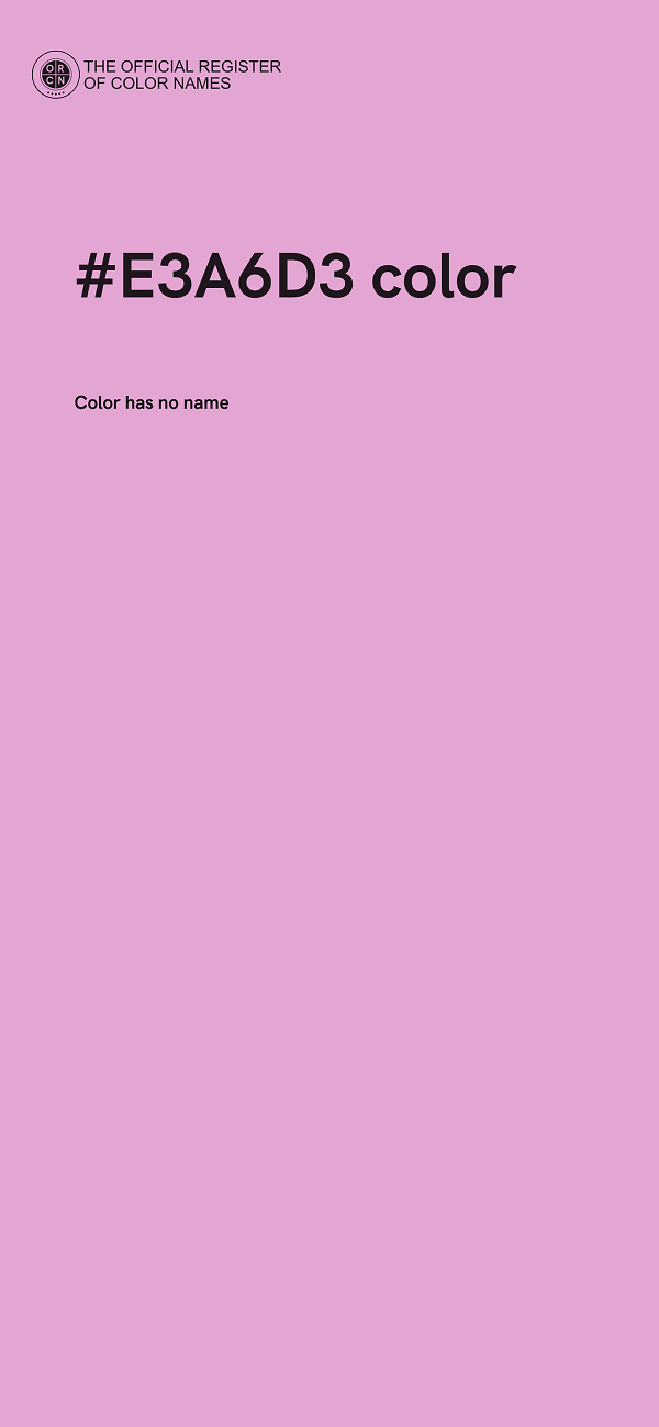 #E3A6D3 color image