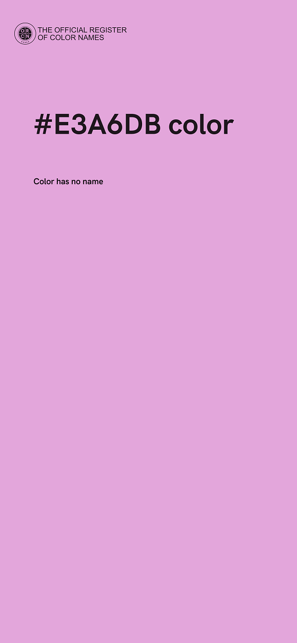 #E3A6DB color image