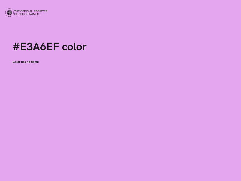 #E3A6EF color image