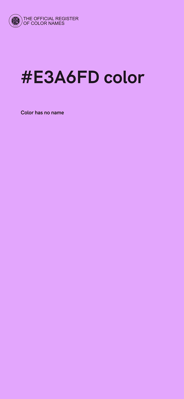 #E3A6FD color image