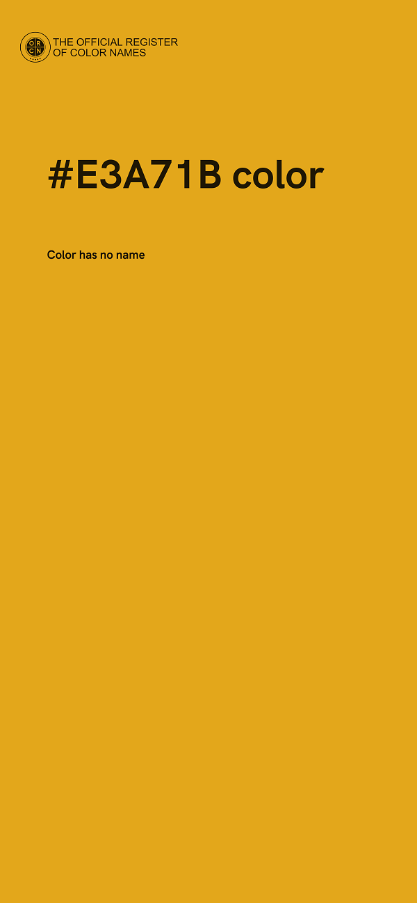 #E3A71B color image