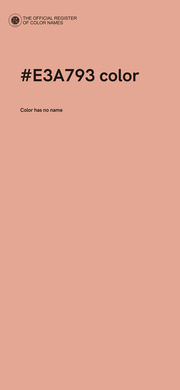 #E3A793 color image