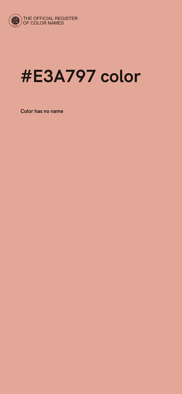 #E3A797 color image