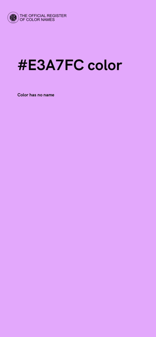 #E3A7FC color image