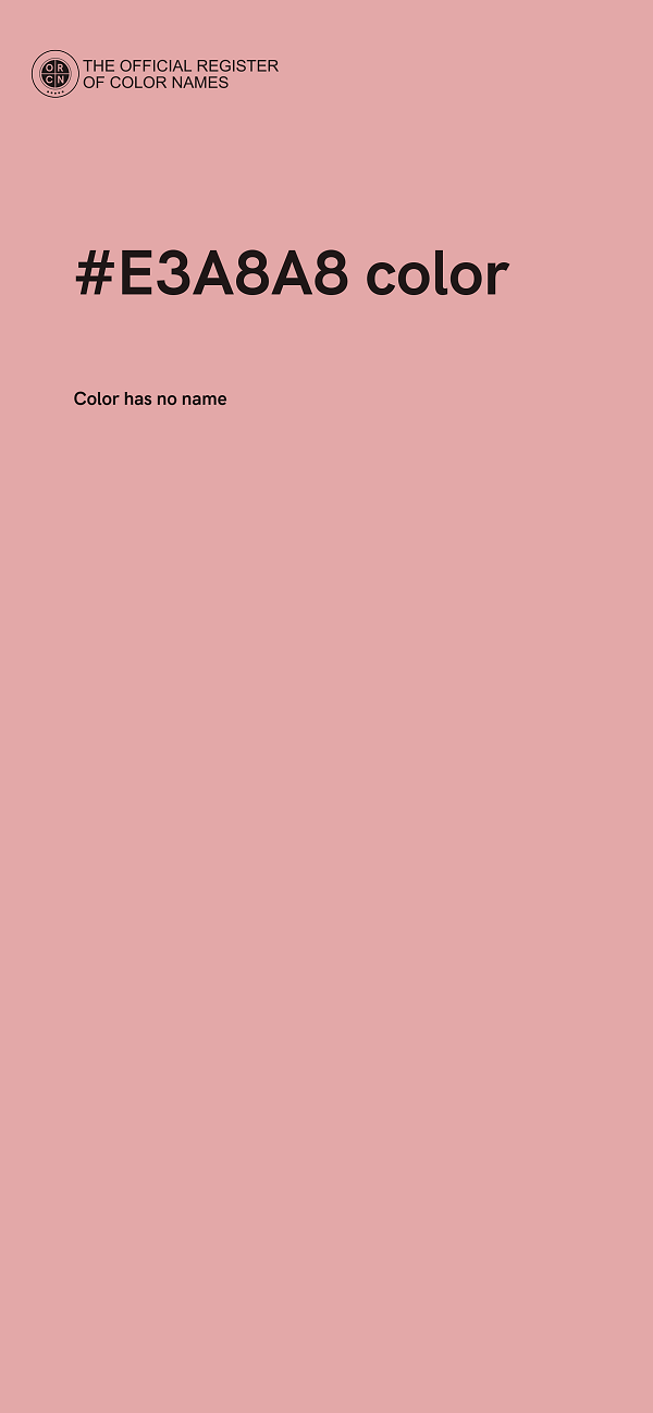 #E3A8A8 color image