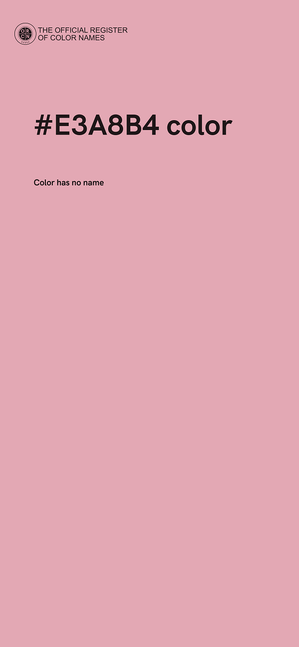 #E3A8B4 color image