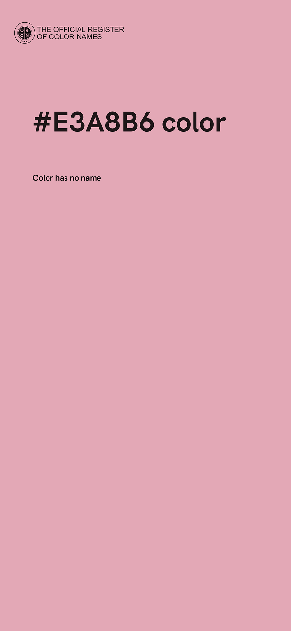 #E3A8B6 color image