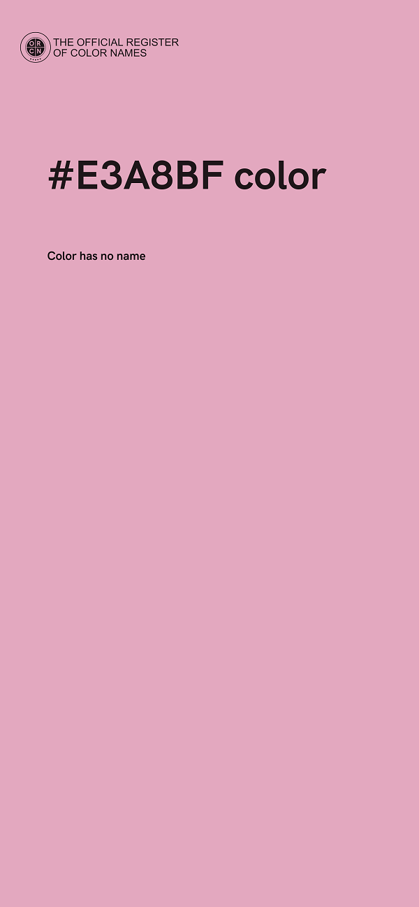 #E3A8BF color image