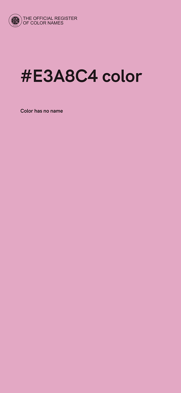 #E3A8C4 color image