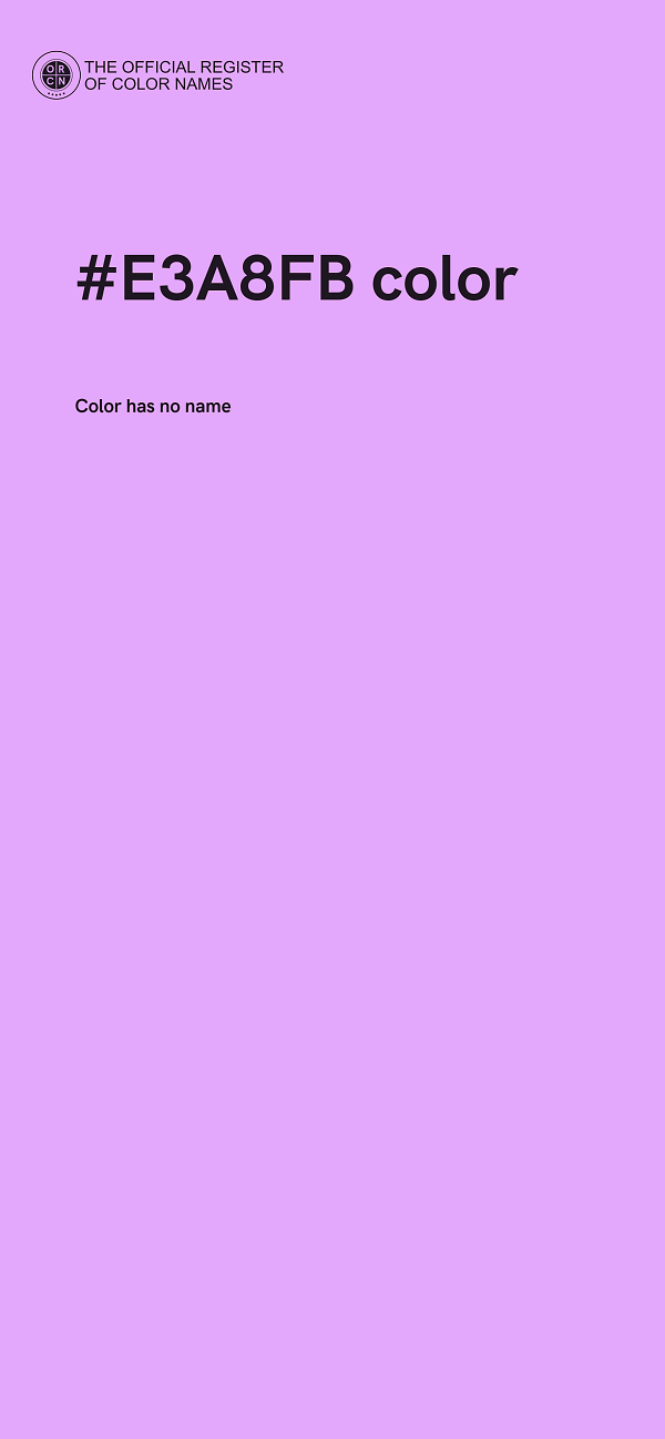 #E3A8FB color image