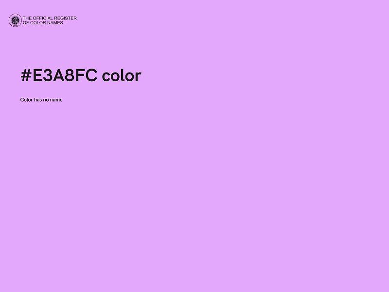 #E3A8FC color image
