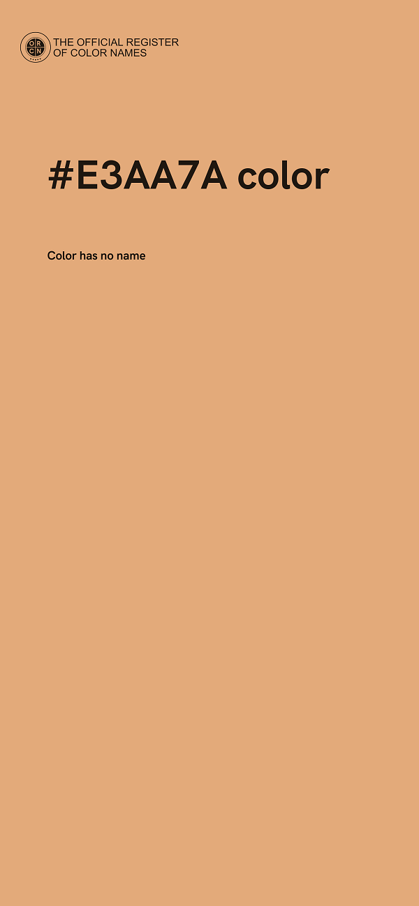 #E3AA7A color image