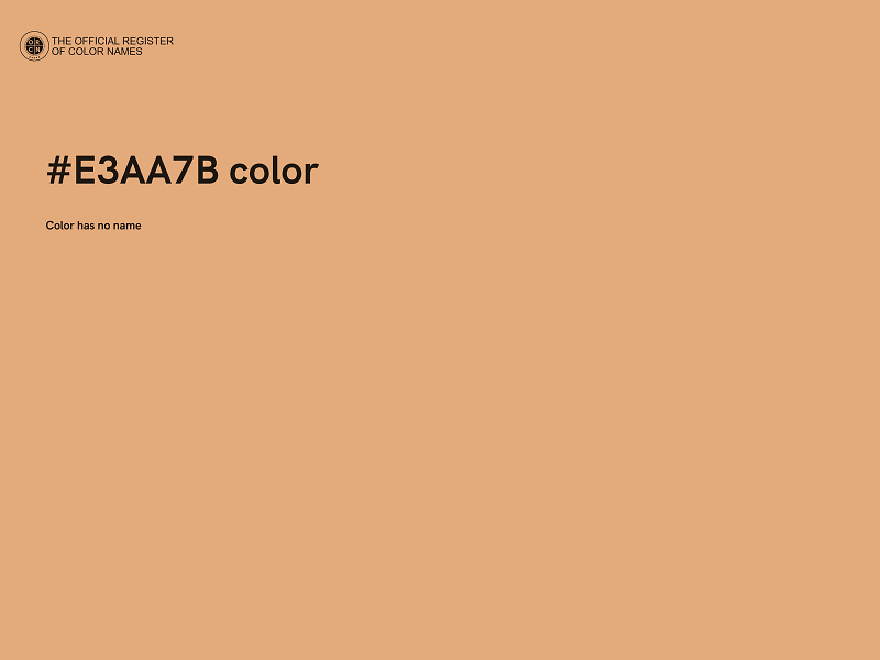 #E3AA7B color image