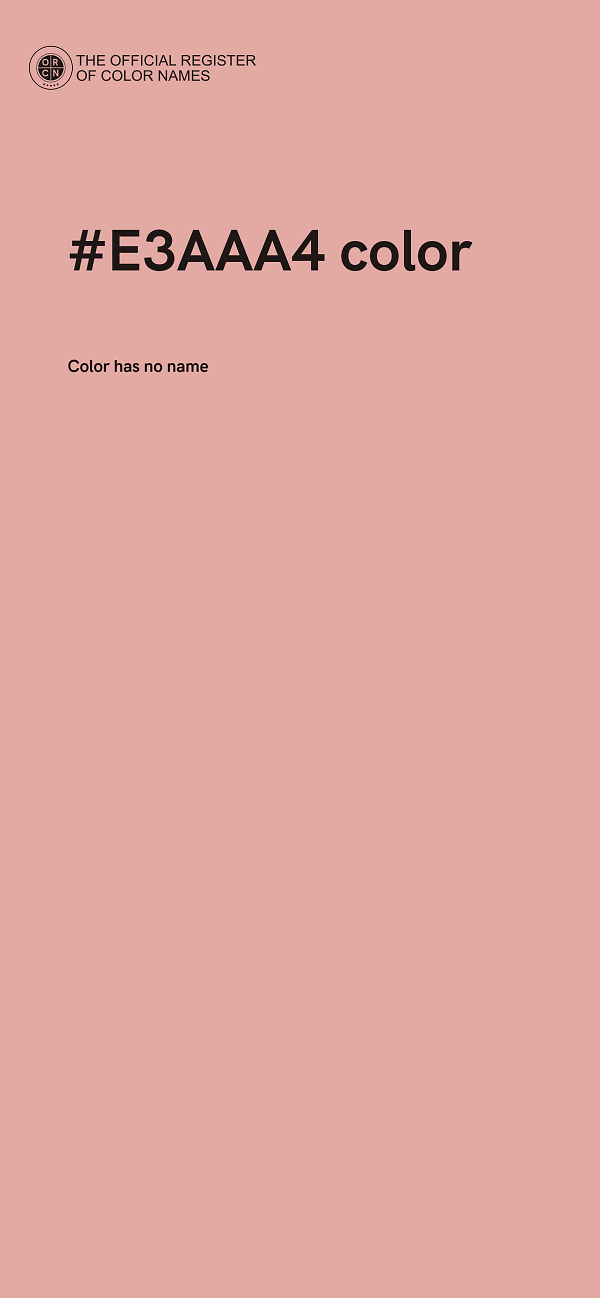 #E3AAA4 color image