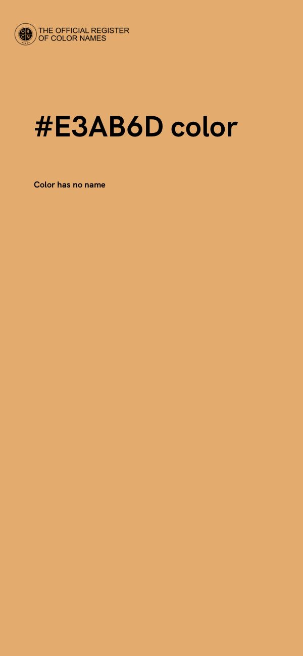 #E3AB6D color image
