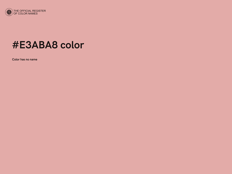 #E3ABA8 color image