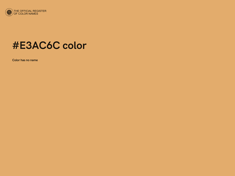 #E3AC6C color image