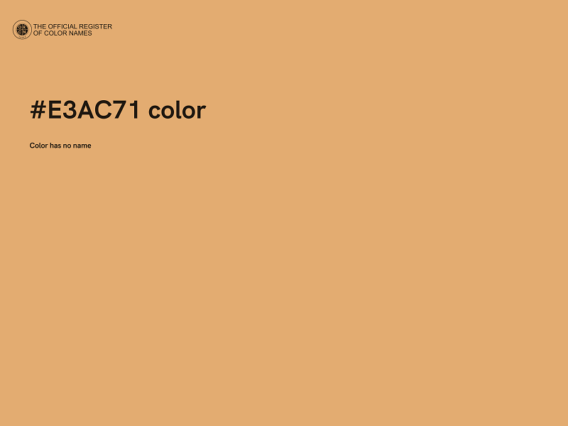 #E3AC71 color image