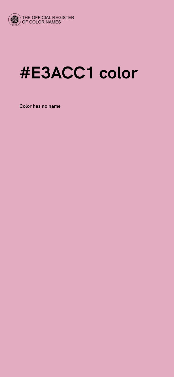 #E3ACC1 color image
